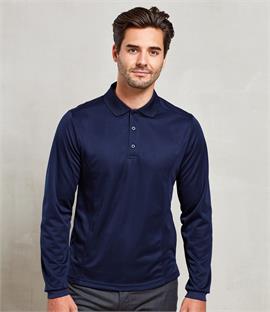 Premier Long Sleeve Coolchecker Pique Polo Shirt